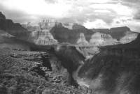 Gray Scale Thumbnail of the inner 
gorge